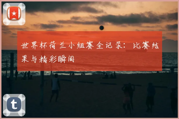 世界杯荷兰小组赛全记录：比赛结果与精彩瞬间