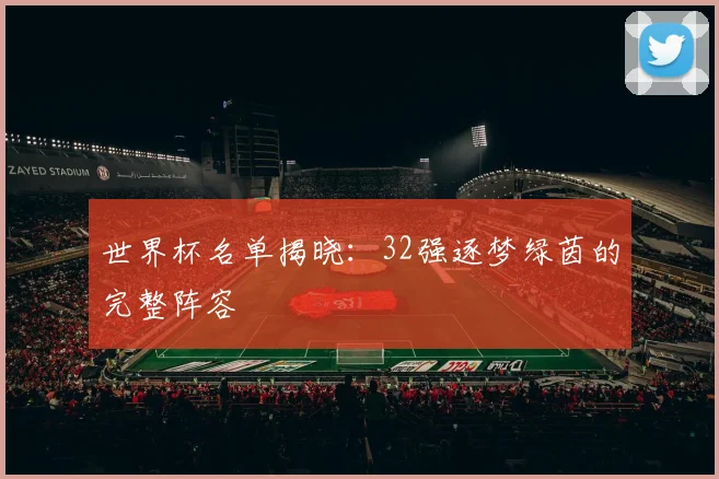 世界杯名单揭晓：32强逐梦绿茵的完整阵容